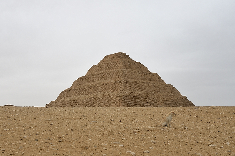 22 MAK_6874.jpg - La piramide a gradoni, fu la prima e la più antica piramide costruita in pietra per creare un collegamento celeste tra il sovrano defunto e le divinità attraverso un grandioso edificio simile ad una scala elevata al cielo verso il sole.